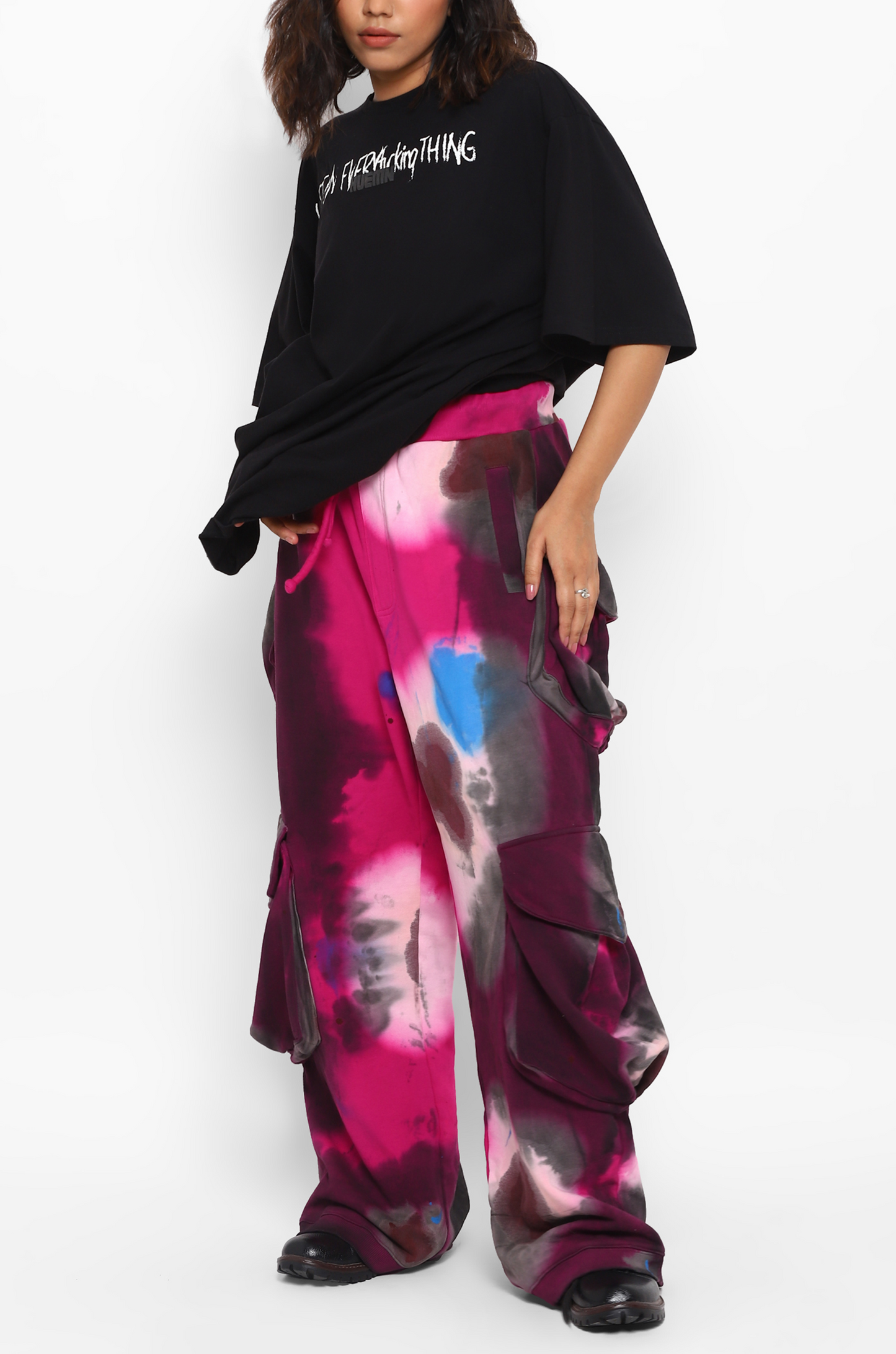 Huemn Blood Flap Pocket Sweatpant (Hot Pink)