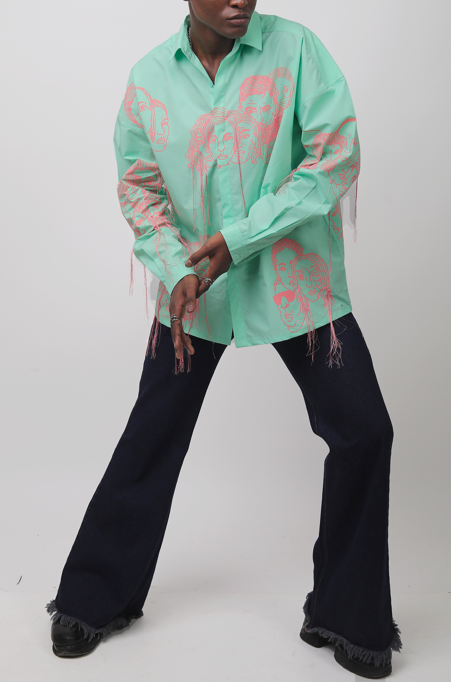 Handcrafted Diversity Stream Shirt (Mint)