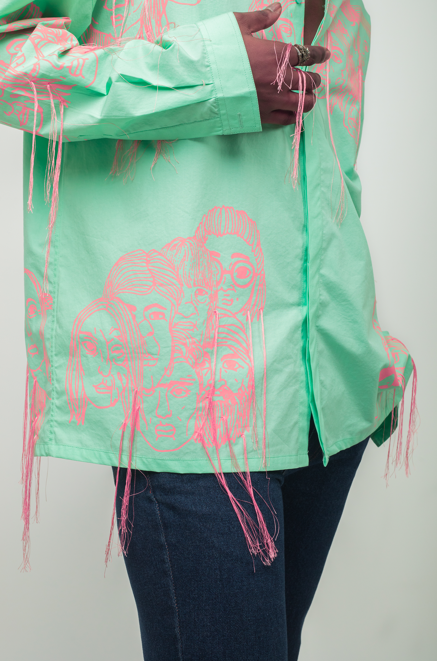 Handcrafted Diversity Stream Shirt (Mint)