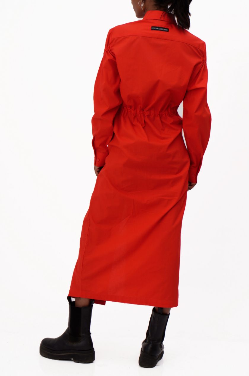 Drawstrings Dress (Red)