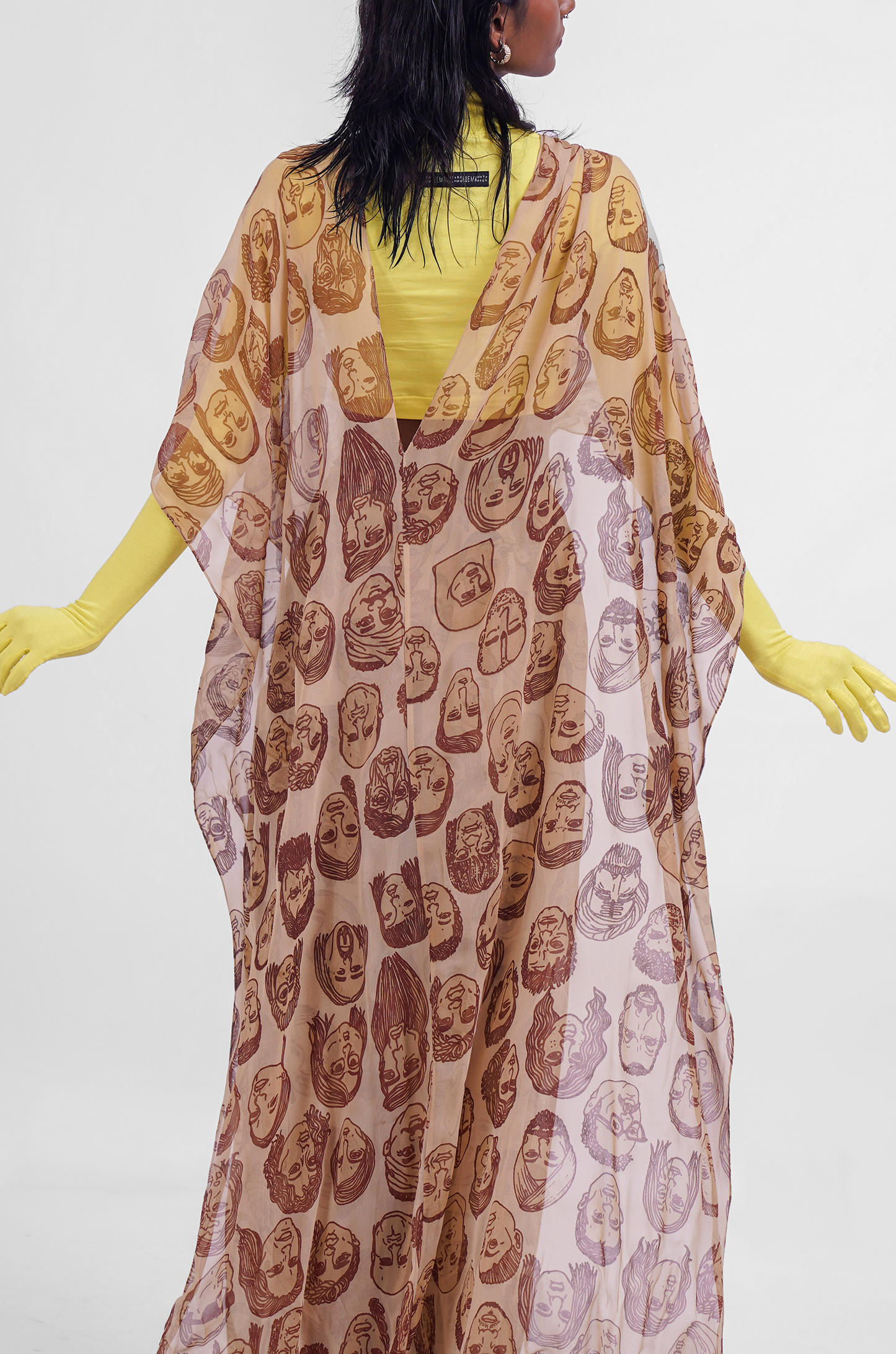 Diversity Hybrid Sari-Pants (Beige)