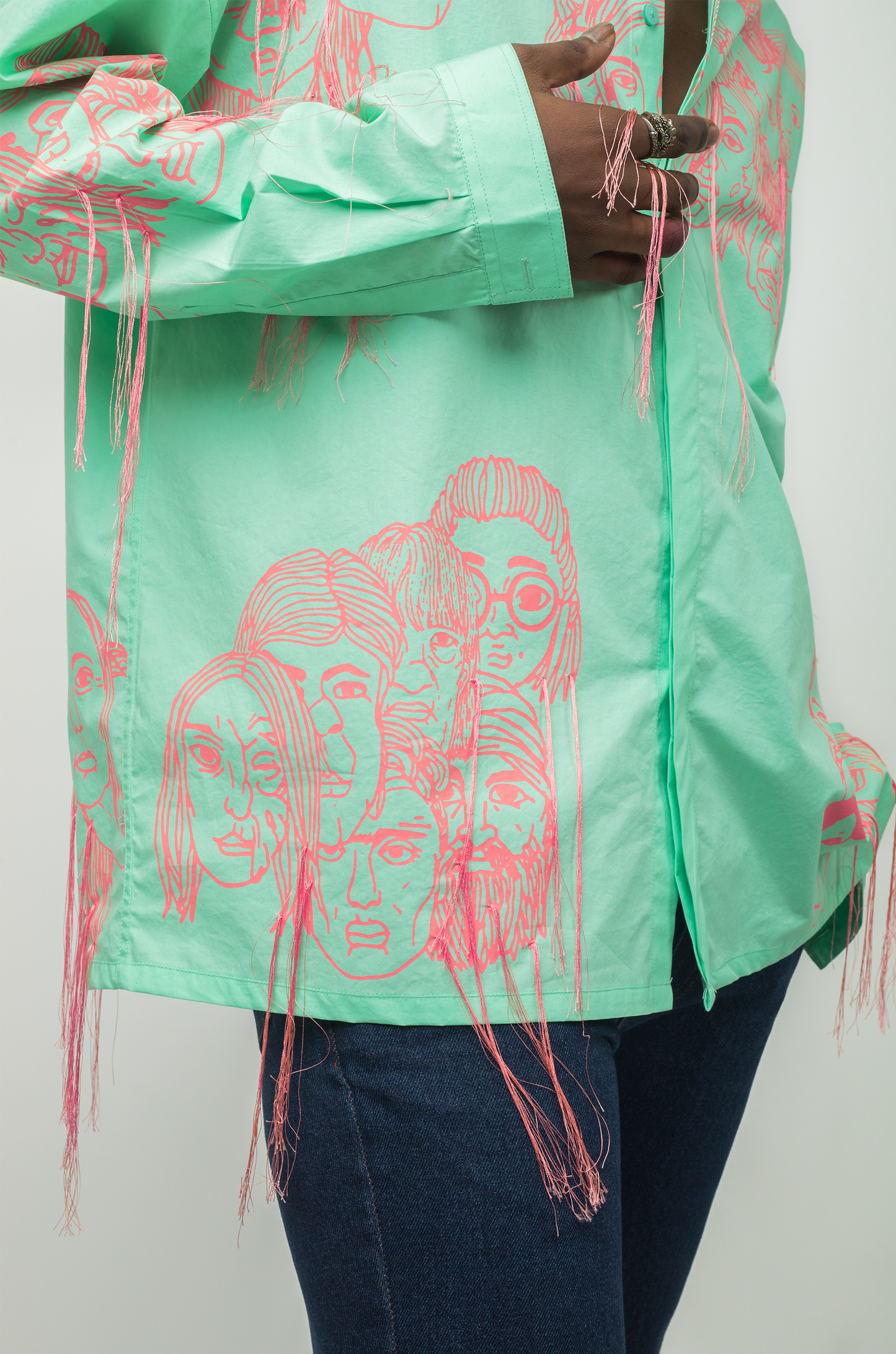 Handcrafted Diversity Stream Shirt (Mint)