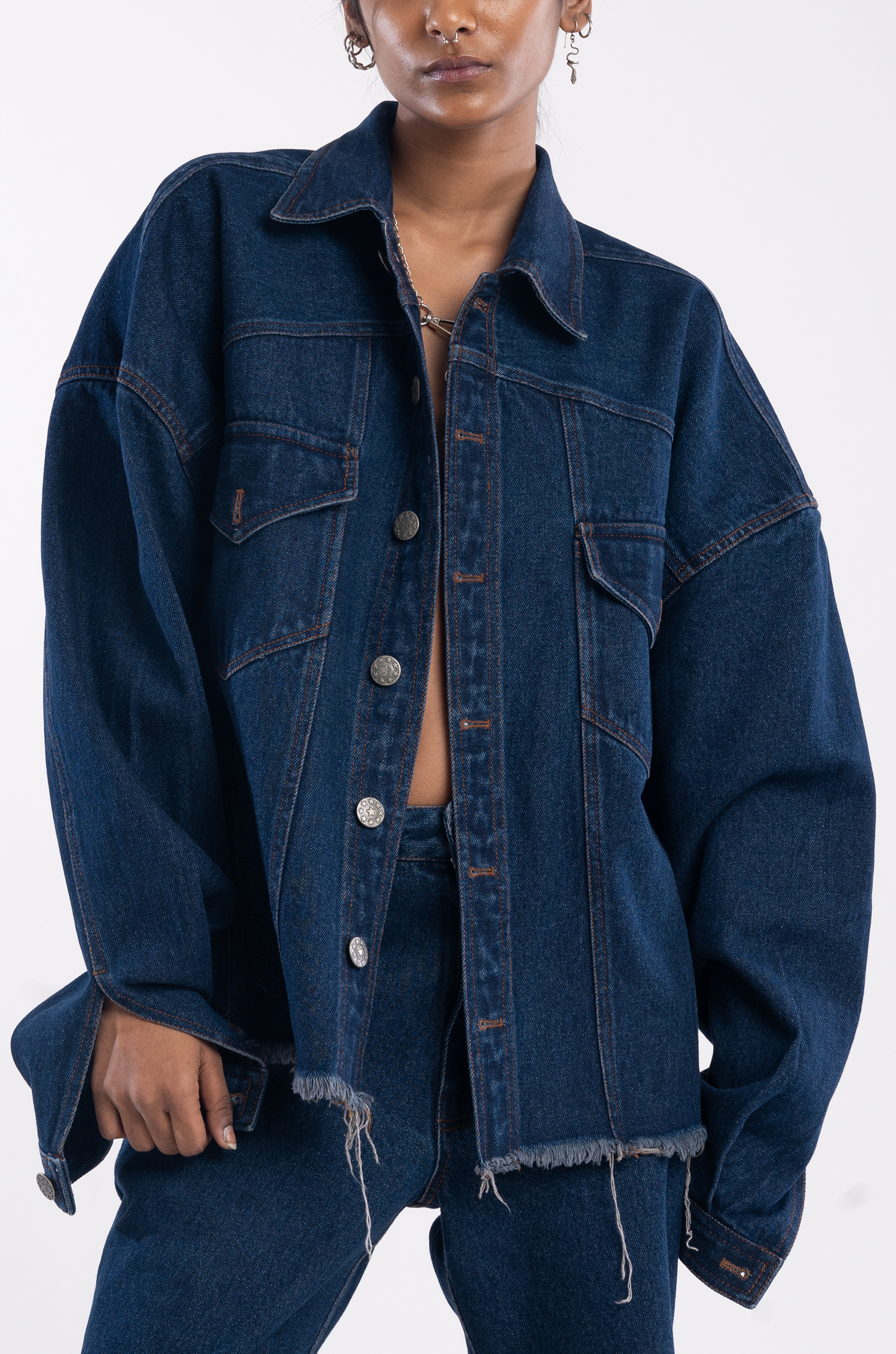 Classic Distressed Denim Jacket