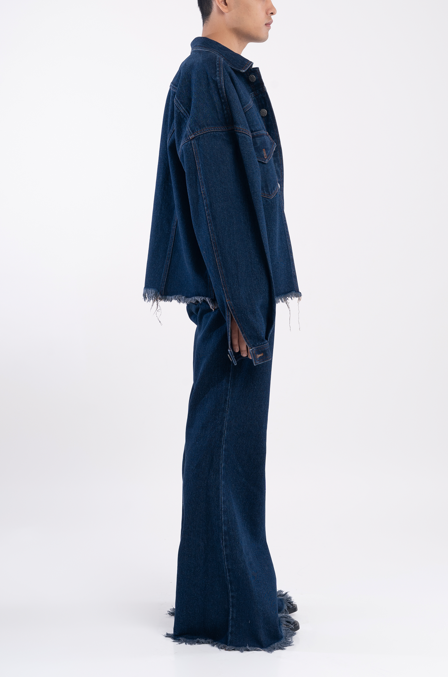 Classic Distressed Denim Jacket