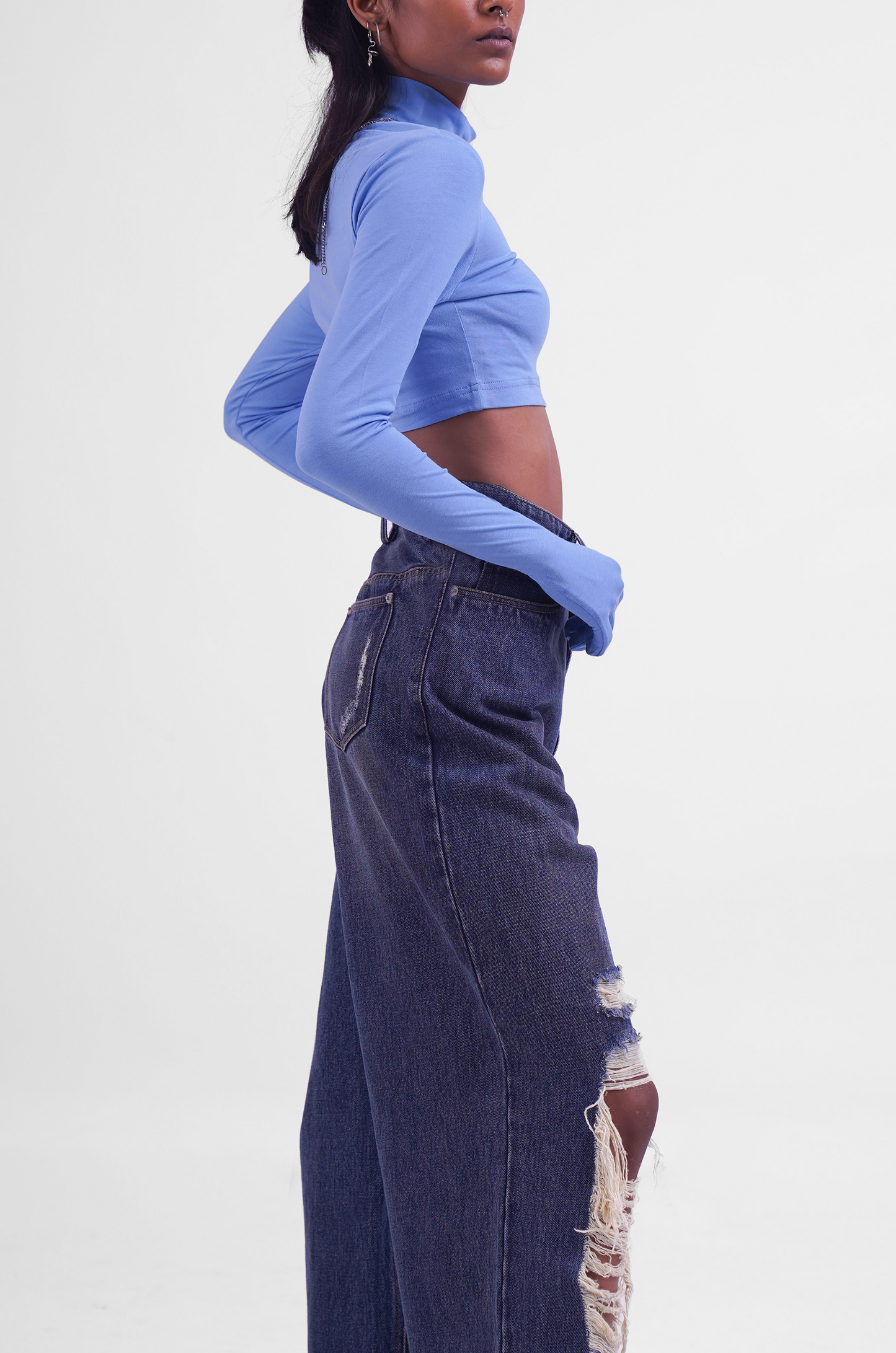 Second Skin Crop Top 2.0 (Powder Blue)