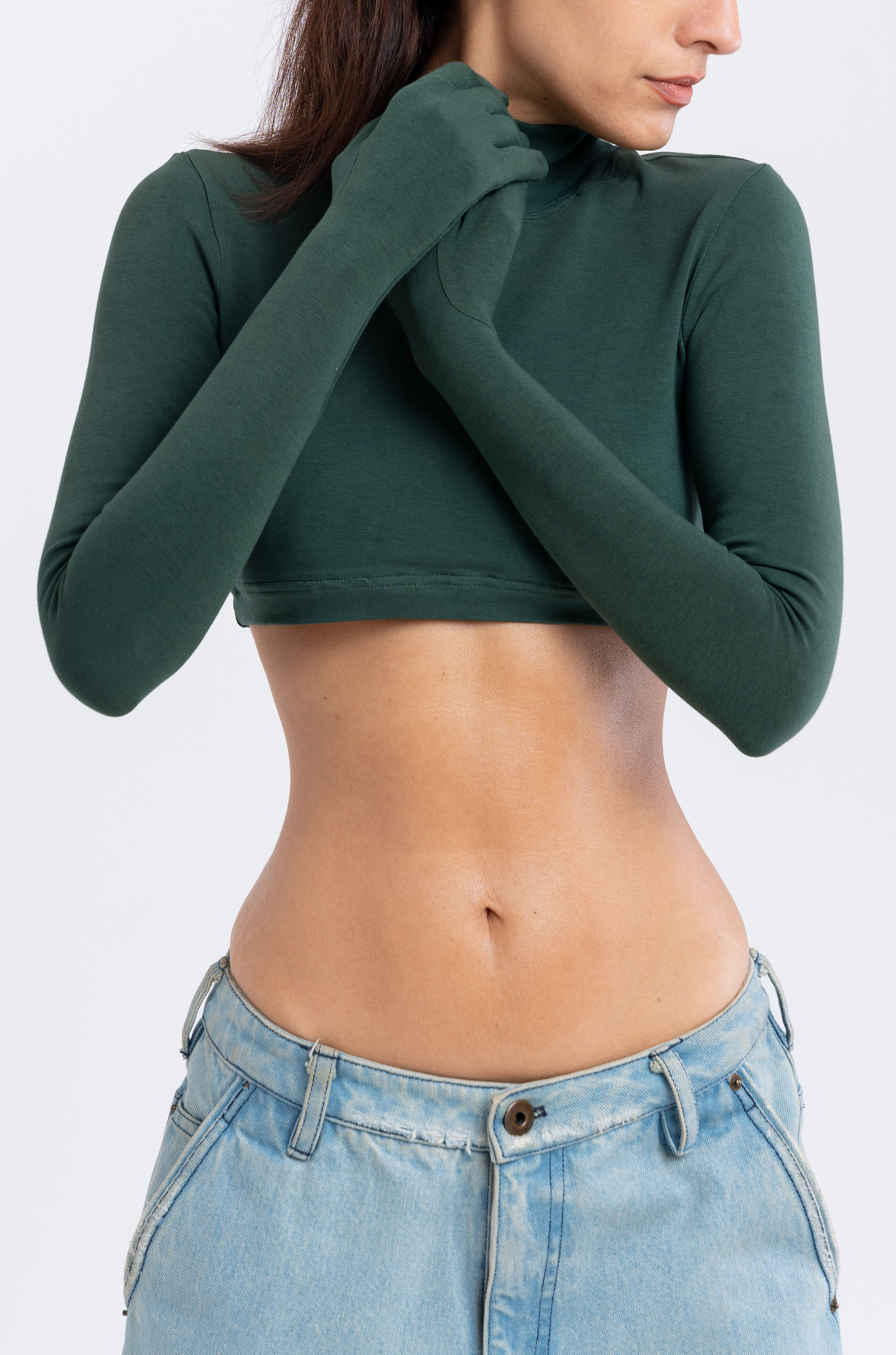 Second Skin Crop Top 2.0 (Emerald Green)