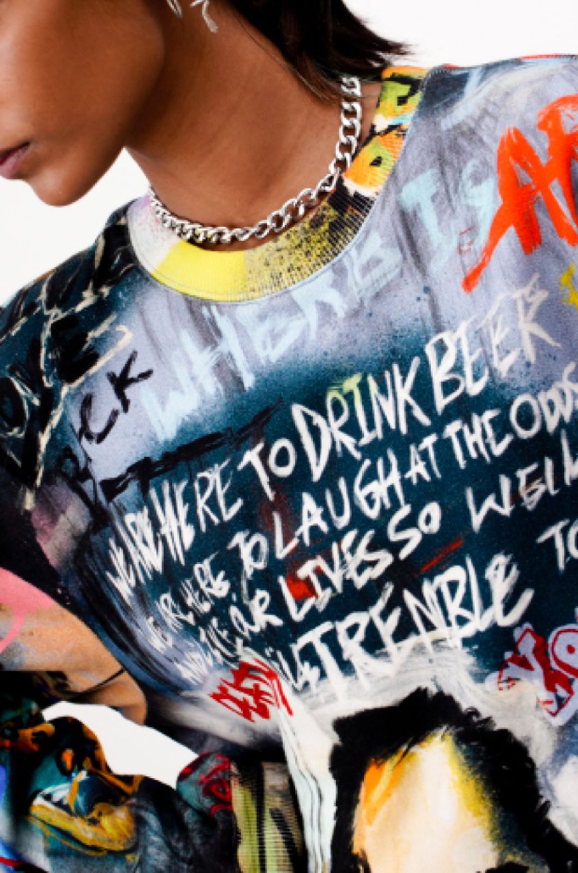 'Huemn City' Graffiti Sweatshirt