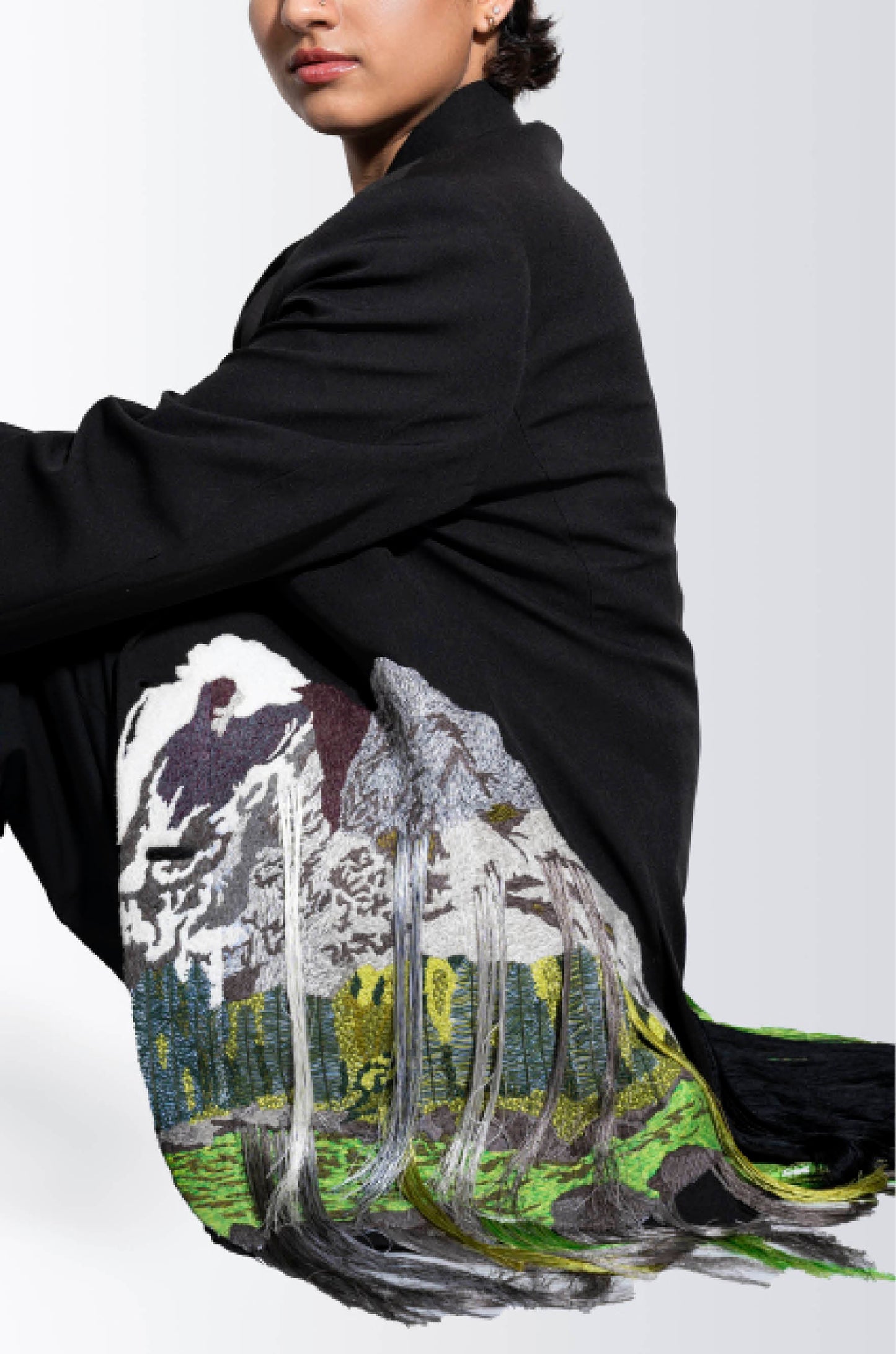 Handcrafted 'Mountains' Blazer