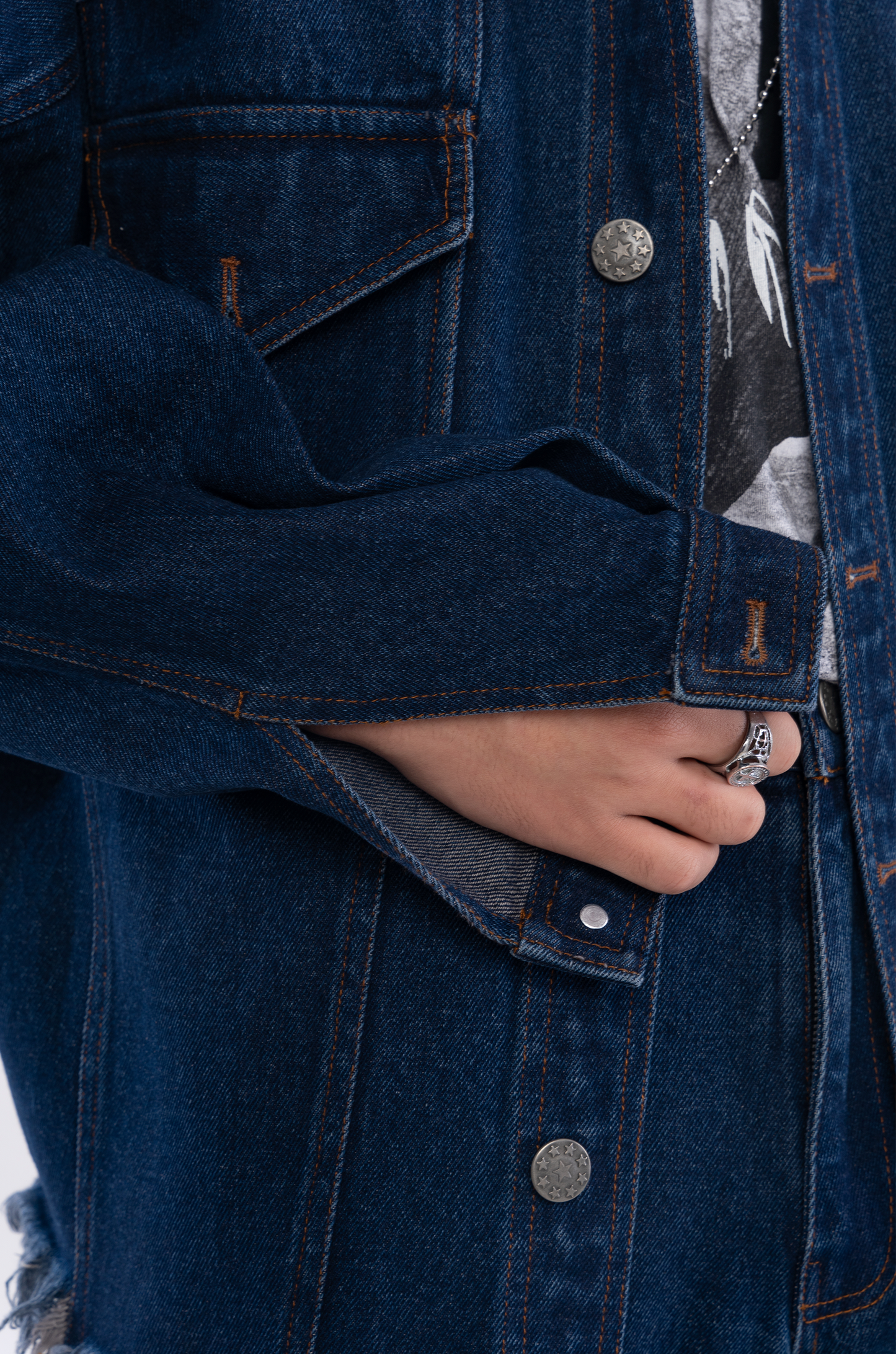 Classic Distressed Denim Jacket