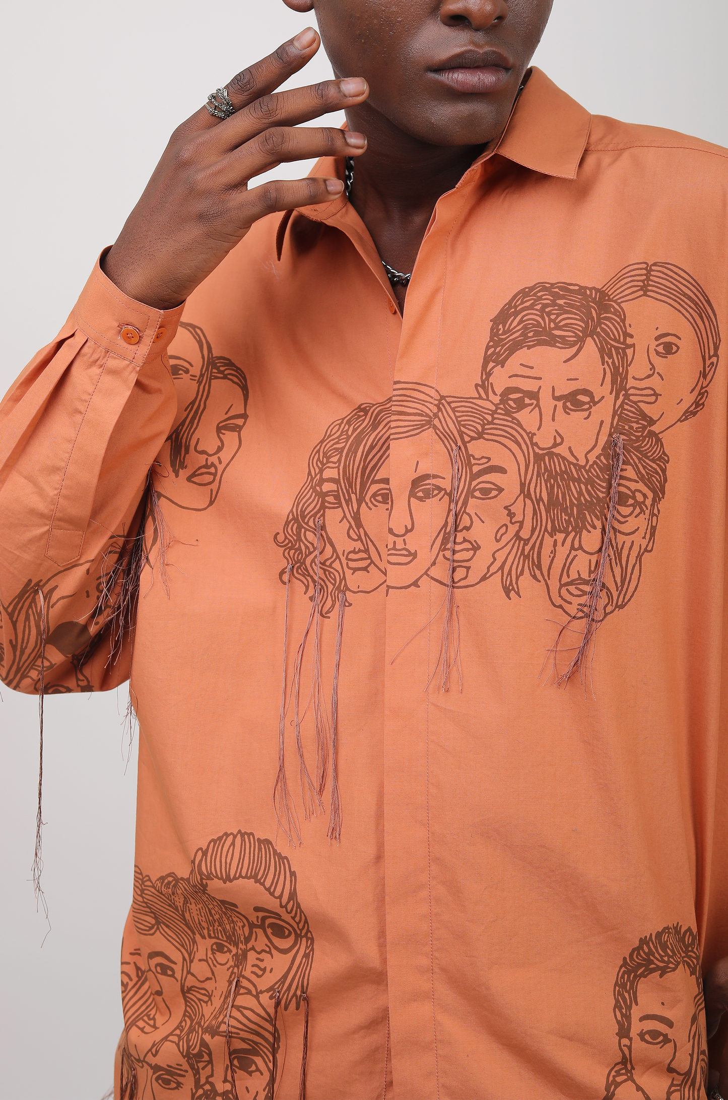 Handcrafted Diversity Stream Shirt (Copper Tan)
