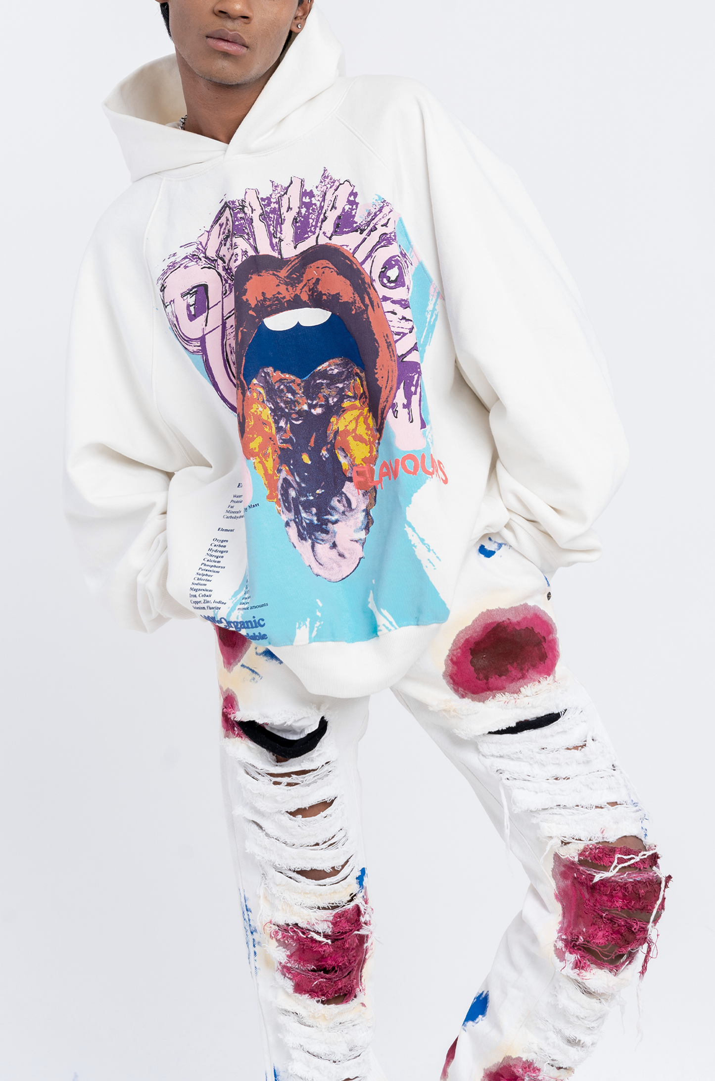 '8 Billion Flavours' Hoodie (White)