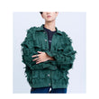 Handcrafted 1000 Panel Distressed Jacket (Green)