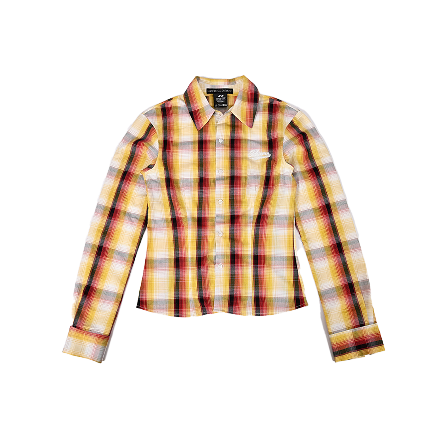 HUEMN Corset style shirt in checkered pattern (Men's)
