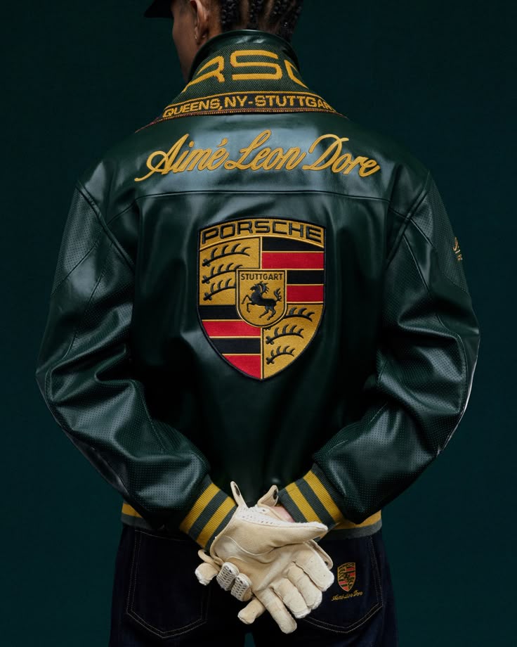 Porsche Vintage Leather Jacket – Timeless Motorsport Style - Prime Fitz