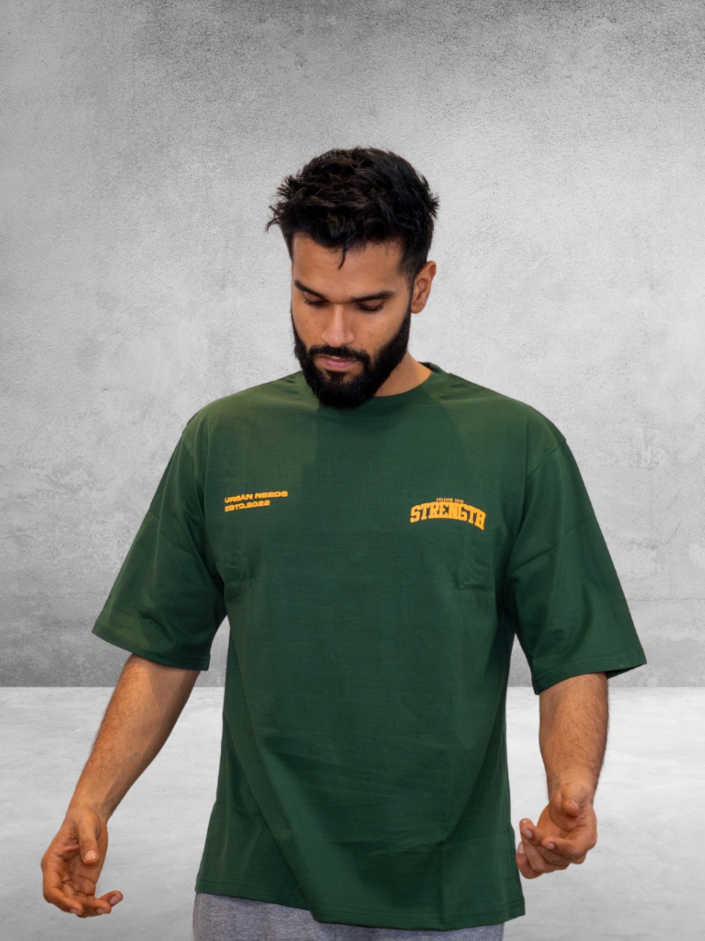 Everyday Oversized Tee - Strength (Jungle green)