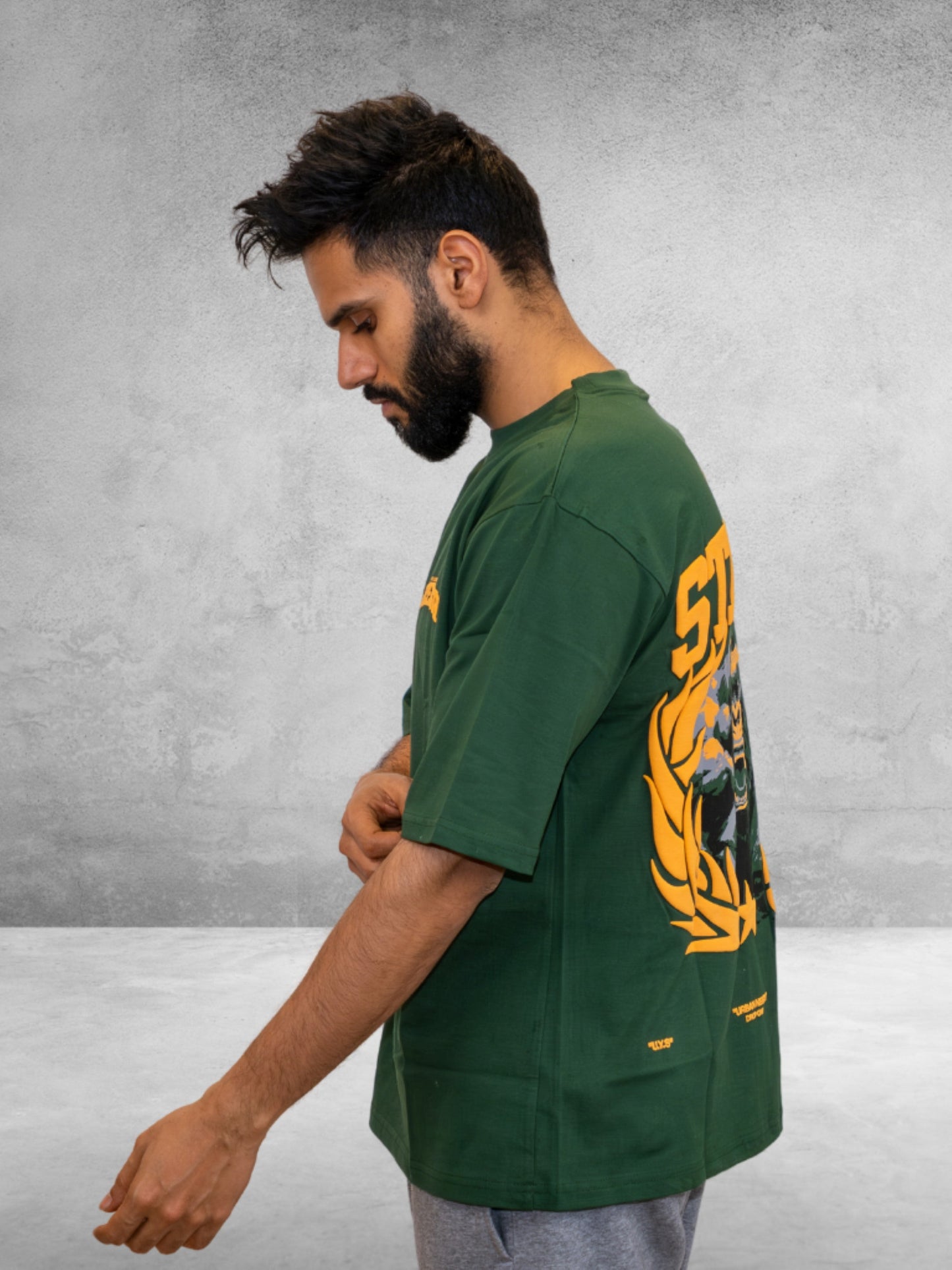 Everyday Oversized Tee - Strength (Jungle green)