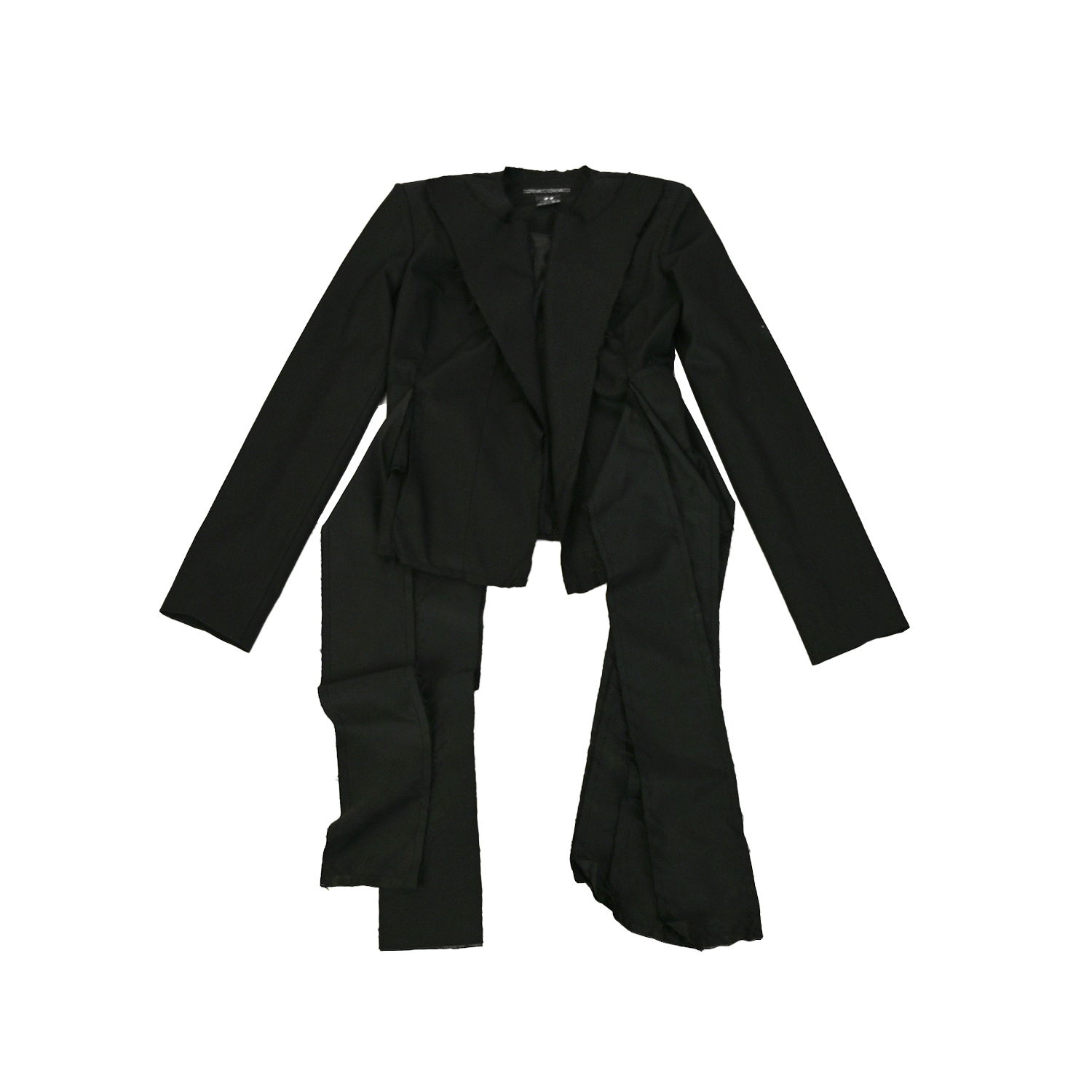 Cropped deconstructed blazer