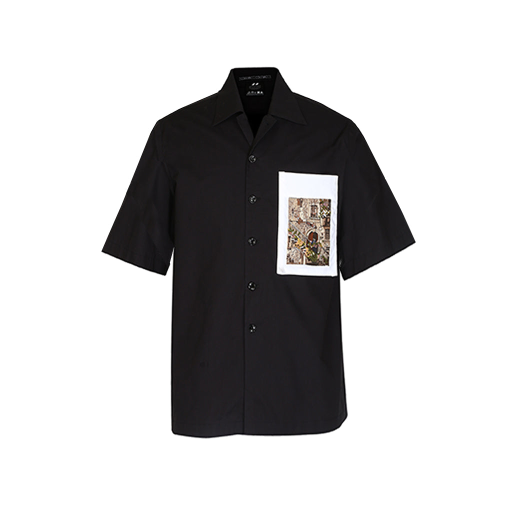 Handcrafted 'Yesteryear' Safari Shirt (Black)