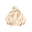 Oversized unisex mud-washed hoodie (White)