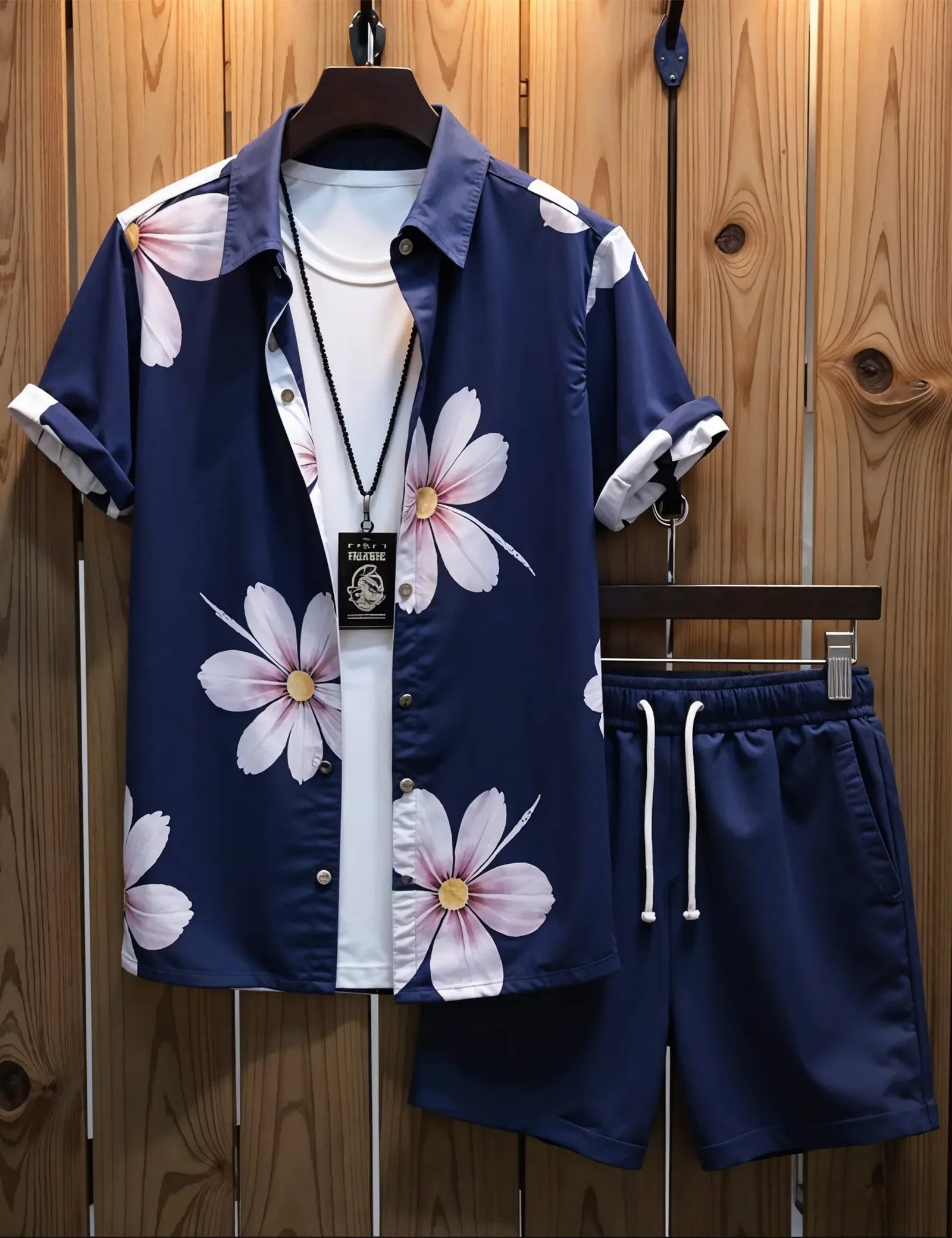 Men's Summer Floral Hawaiian Shirt & Shorts Set – Casual Beachwear Outfit - Prime Fitz