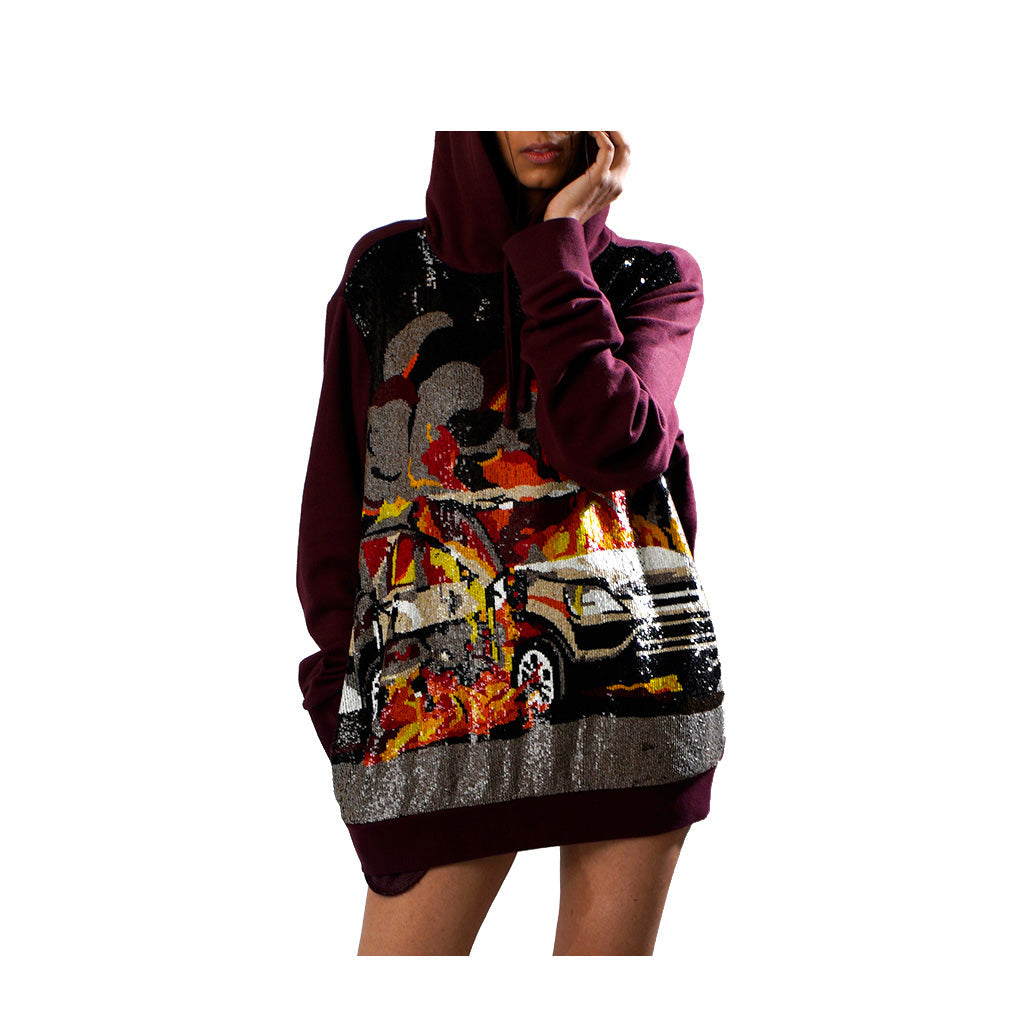 Handcrafted 'Car Crash' Hoodie