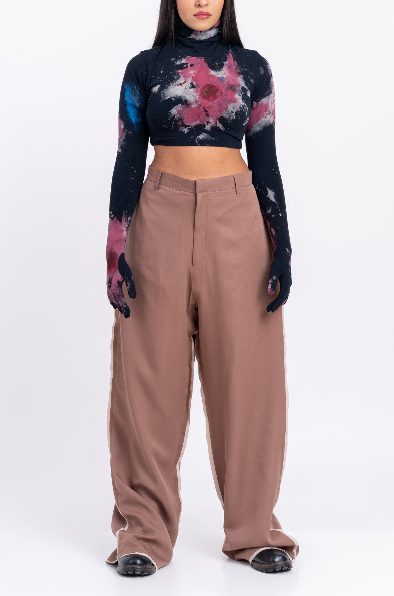 Blood Washed Second Skin Crop Top 2.0 (Black)