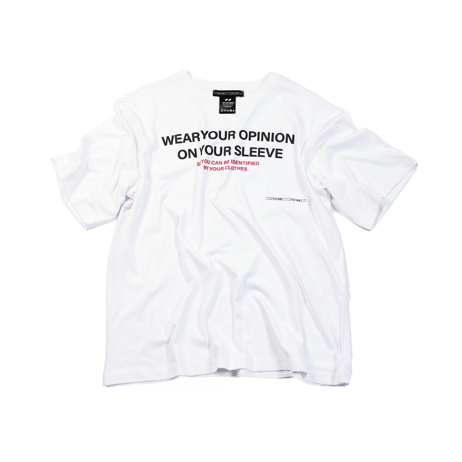 'Wear your opinion' T-shirt (White)