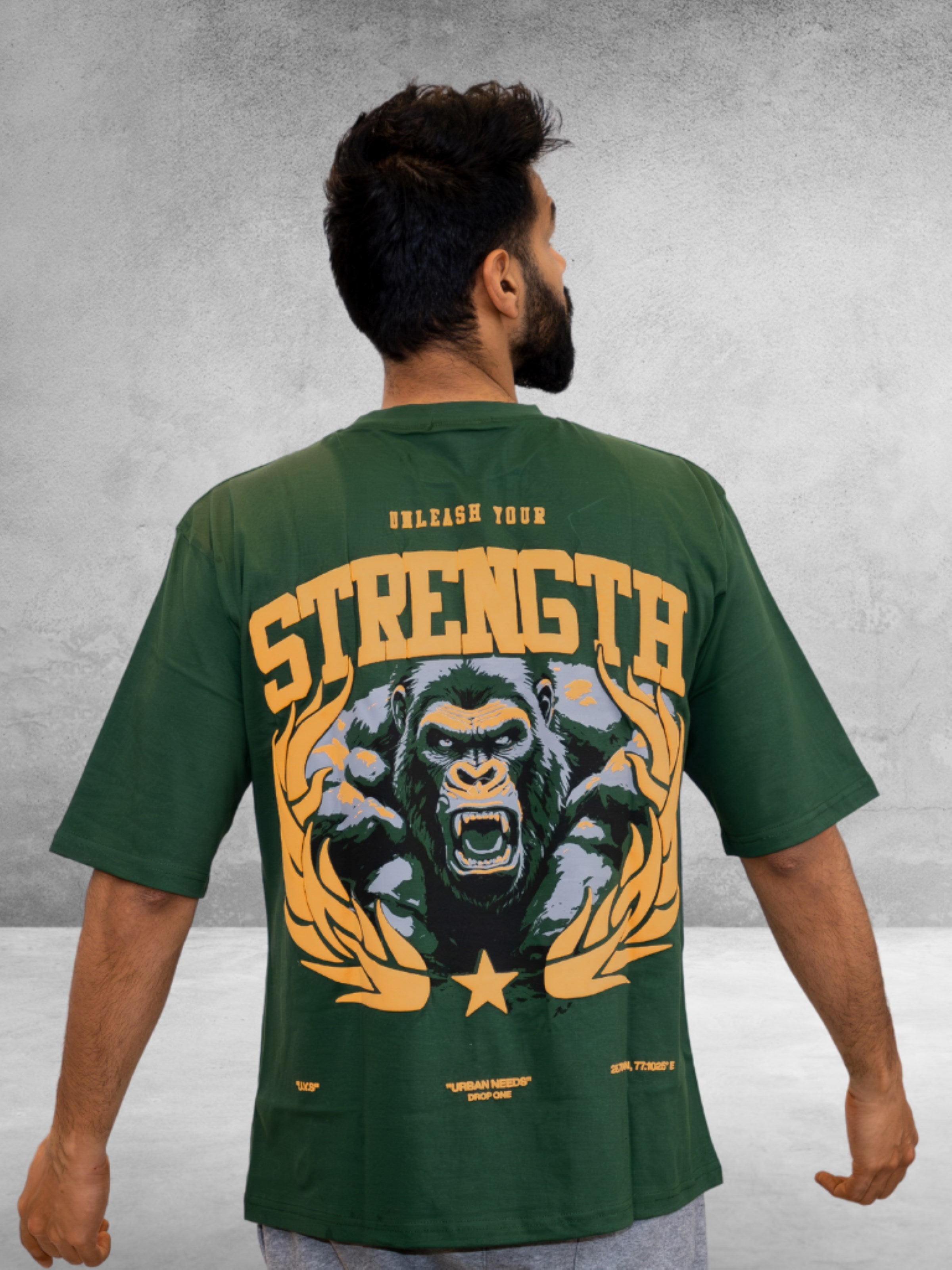 Everyday Oversized Tee - Strength (Jungle green)