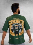 Everyday Oversized Tee - Strength (Jungle green)