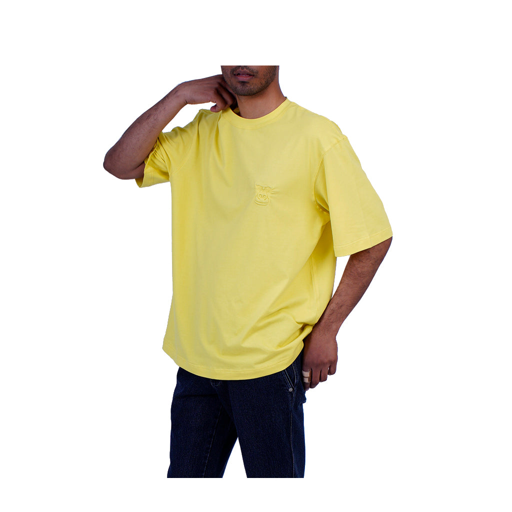 Huemn Evolution Gorilla Insignia T-Shirt (Lemon Yellow)