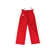 Embroidered trackpant with panelled detail (Red)