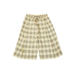 Pleated cullotes in checkered pattern (Cream)