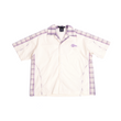 Contrast panelled safari shirt (Cream)