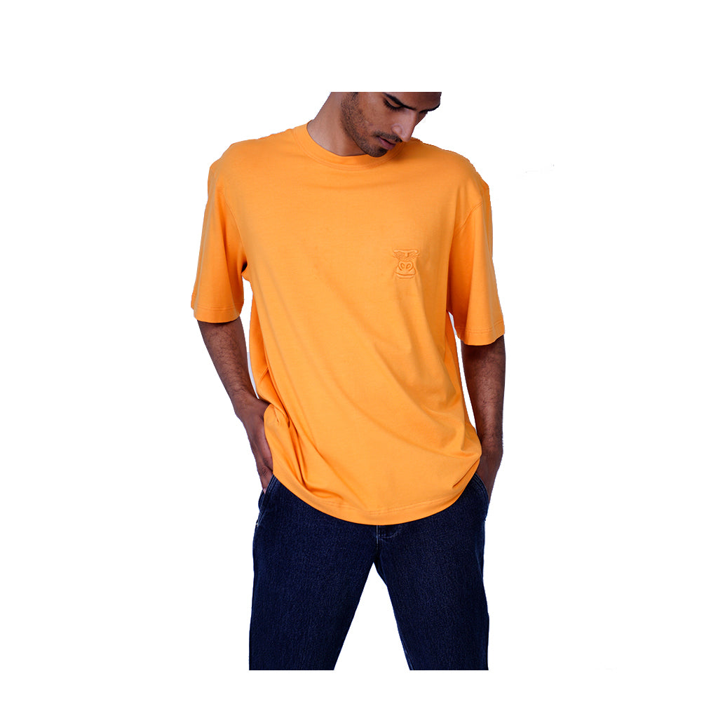 Huemn Evolution Gorilla Insignia T-Shirt (Tangerine)