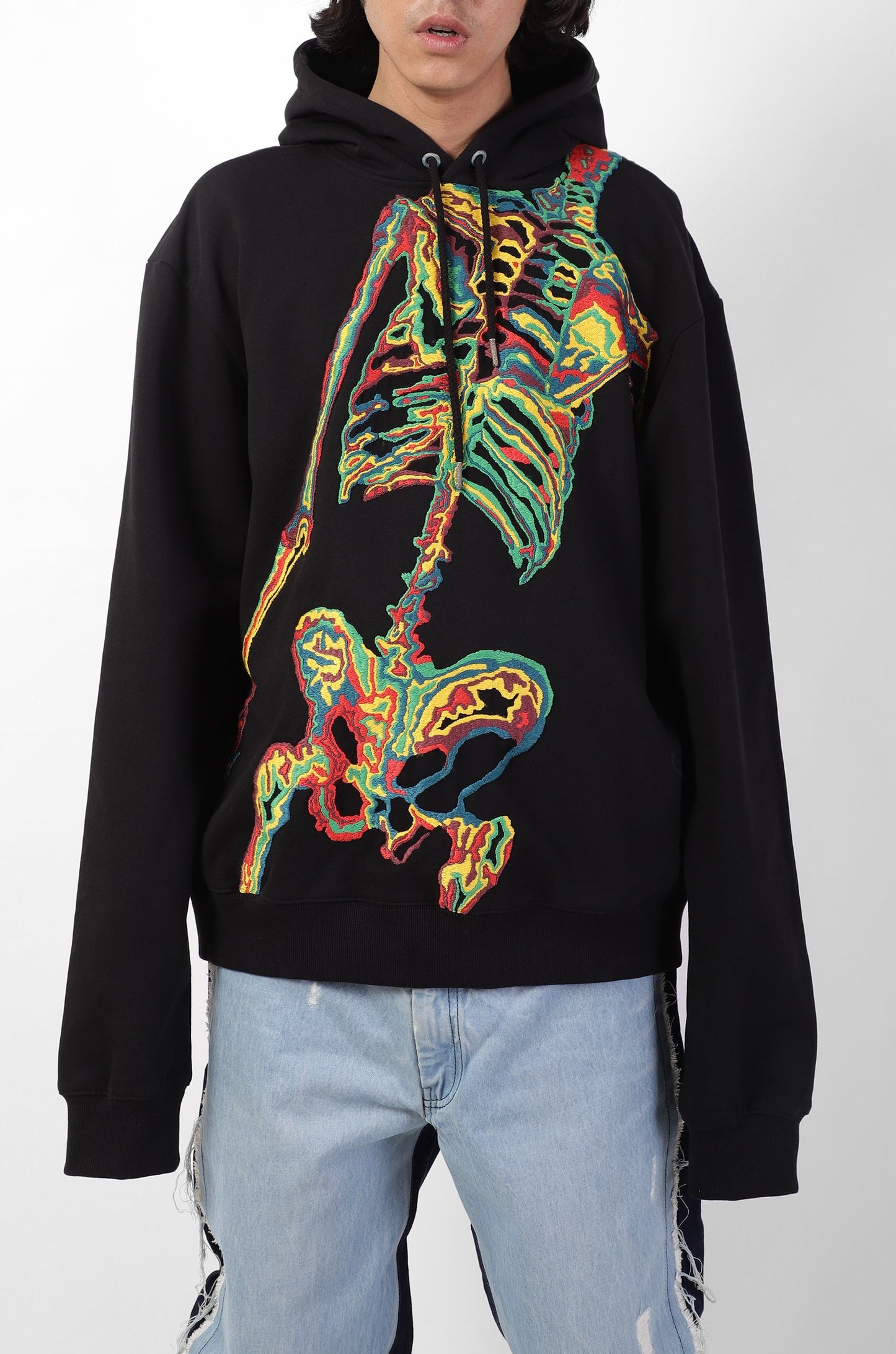 Handcrafted 'Thermochromic Skeleton' Hoodie