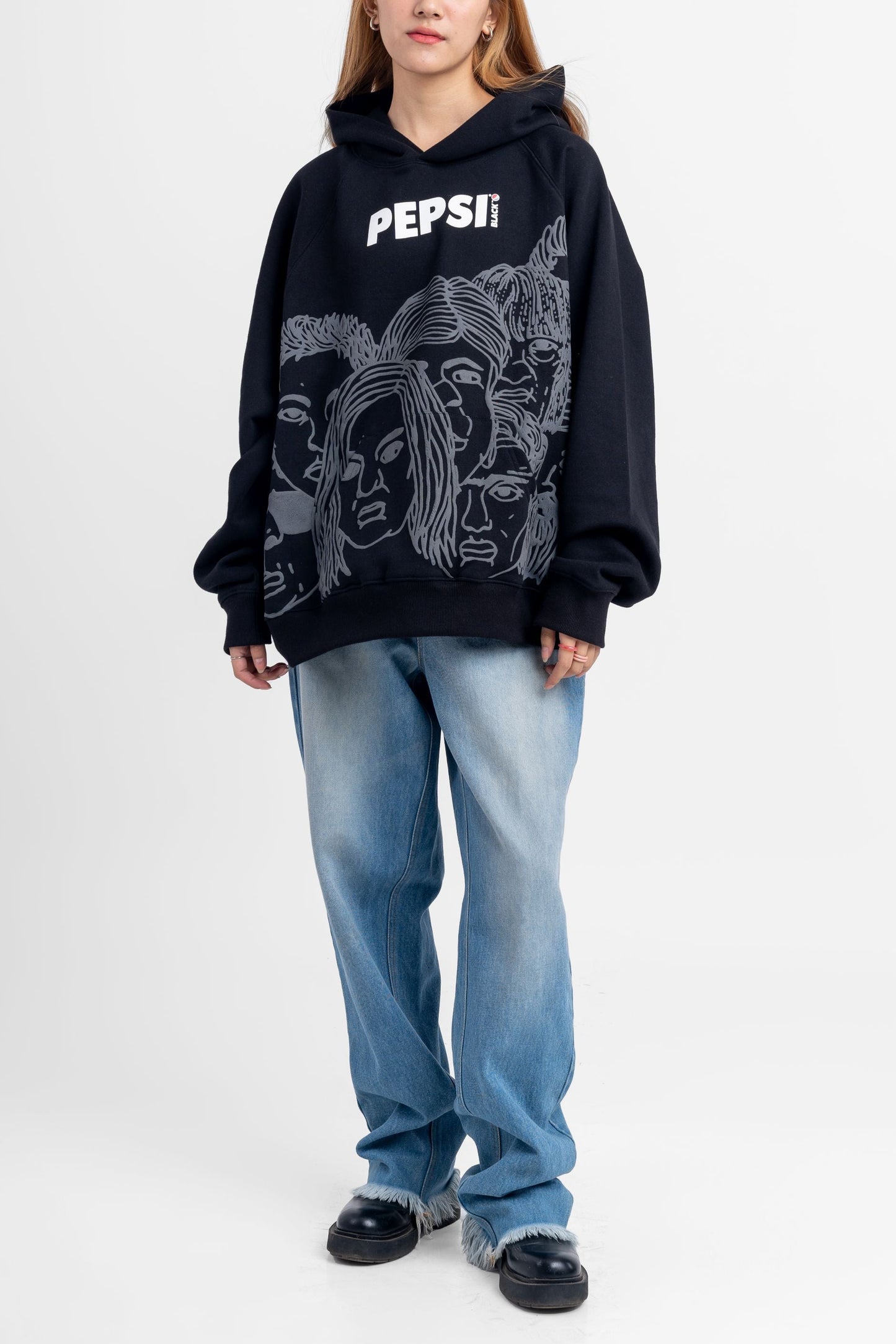 Pepsi X Huemn Black Graphic Hoodie