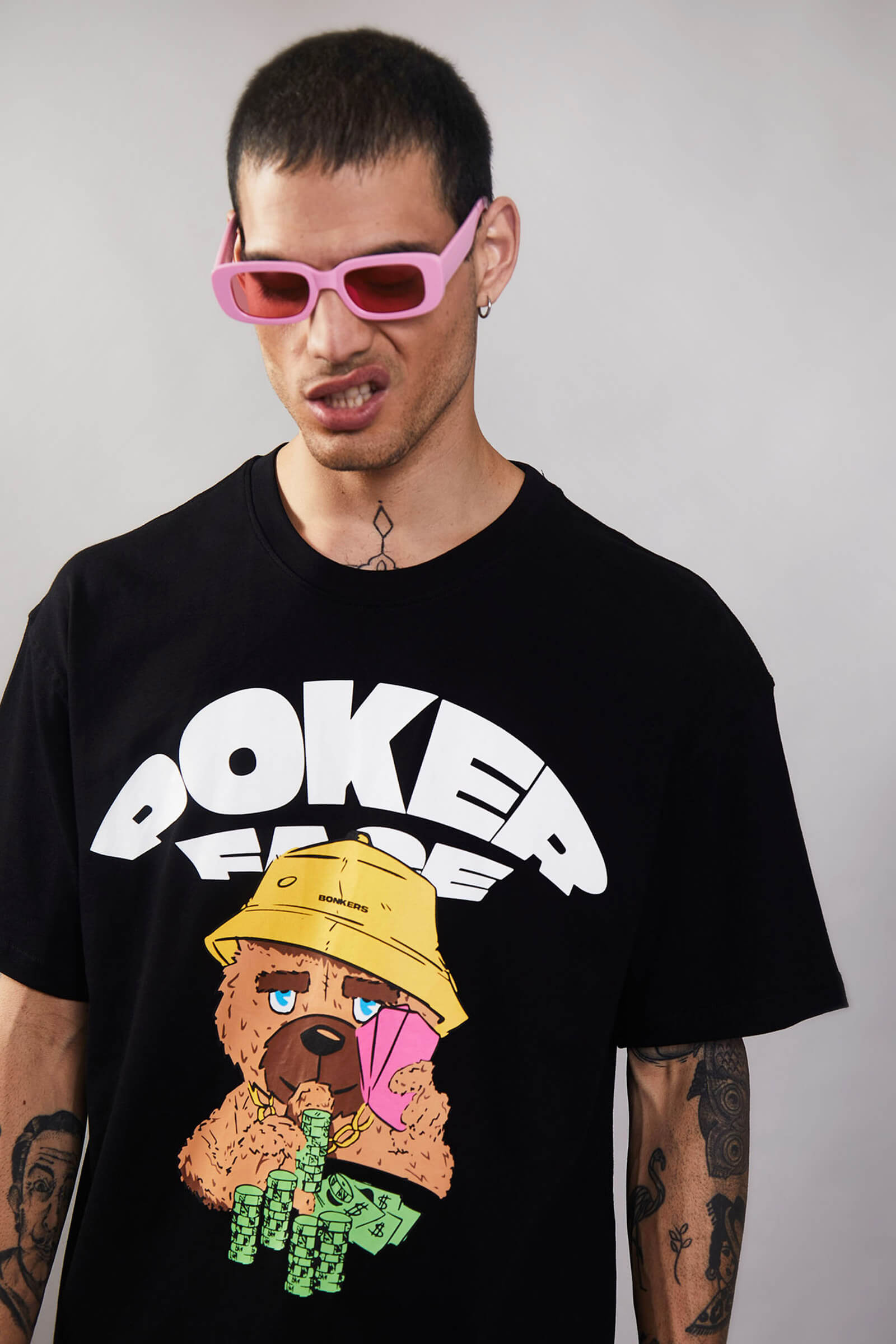 Poker Face Oversized T-Shirt