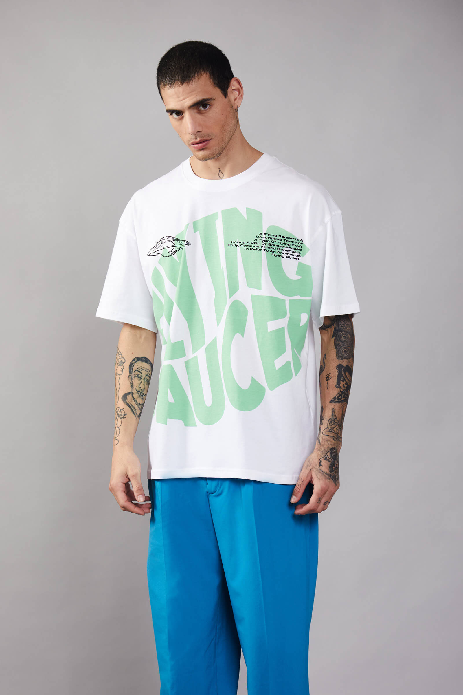 Flying Saucer Oversized T-Shirt