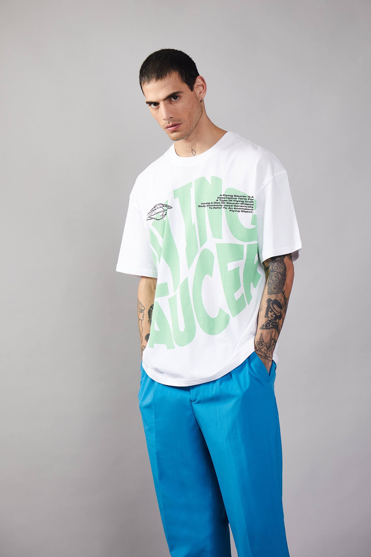 Flying Saucer Oversized T-Shirt