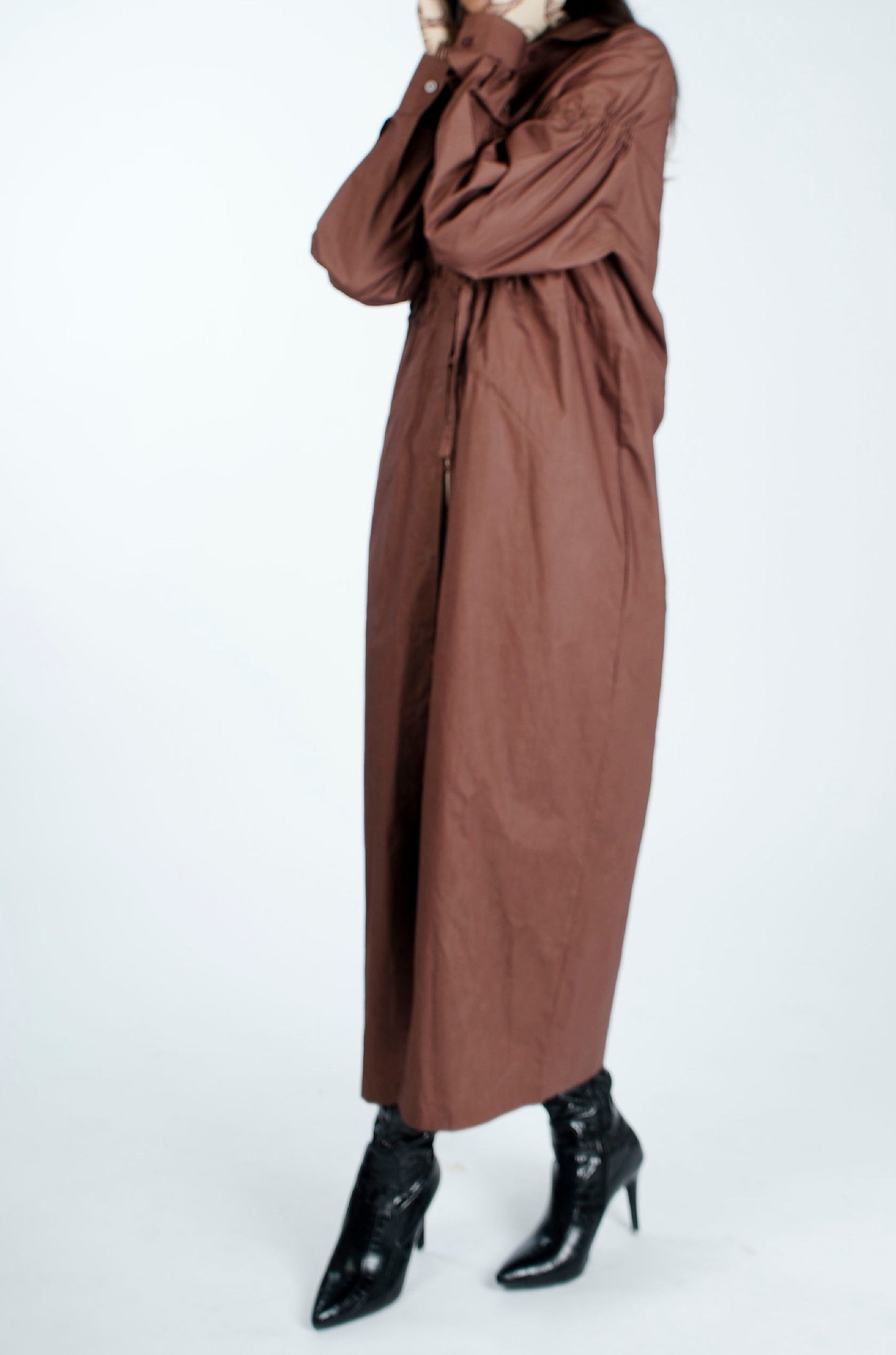 Drawstrings Dress (Brown)