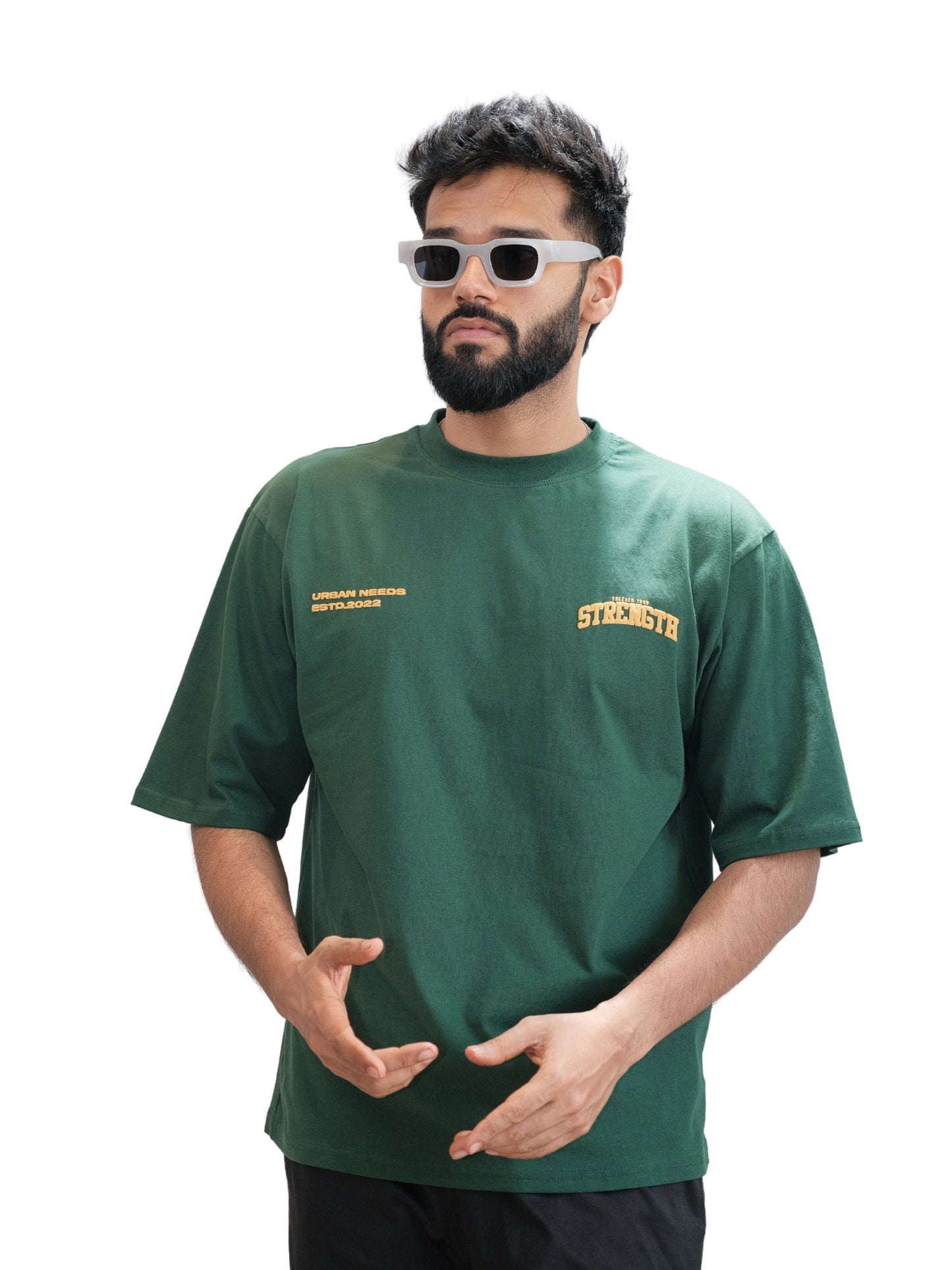 Everyday Oversized Tee - Strength (Jungle green)