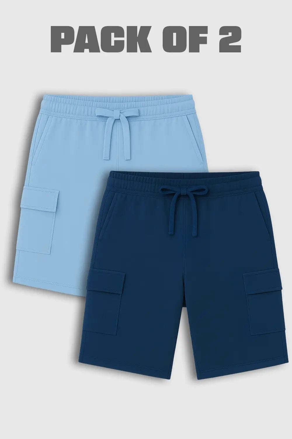2-Pack Oversized-Cargo Shorts