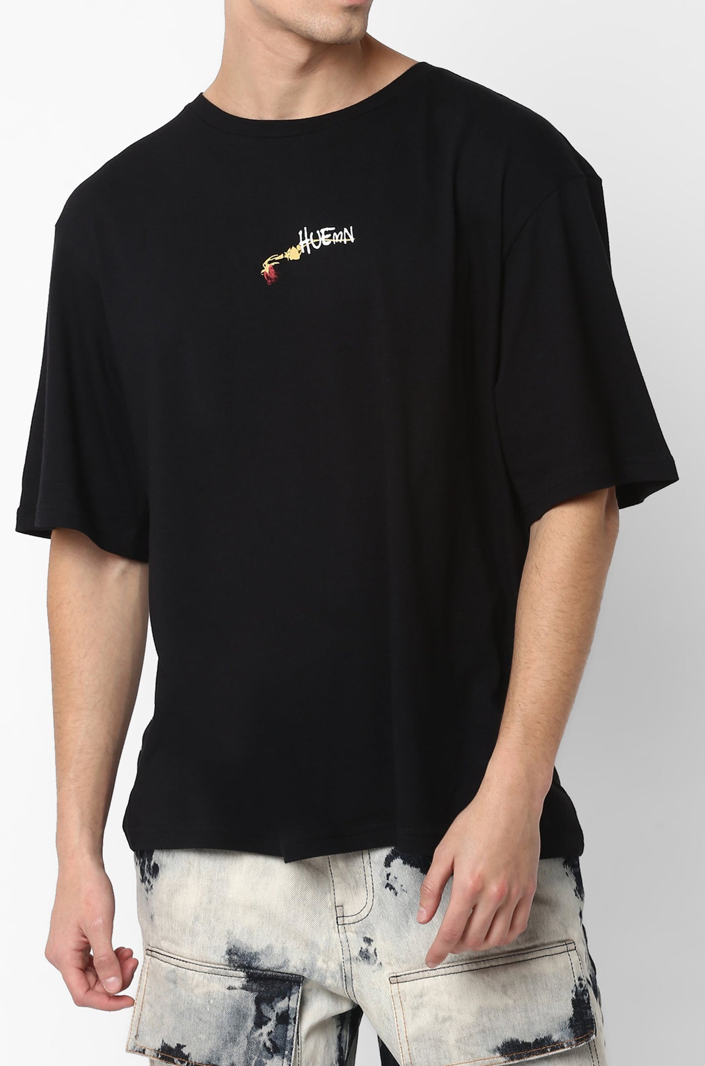 Cold Pressed Rose T-Shirt (Black)