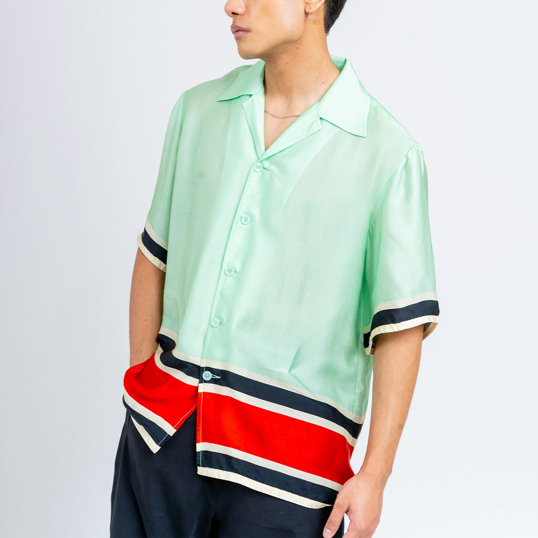 The Racer Stripe Shirt (Mint)