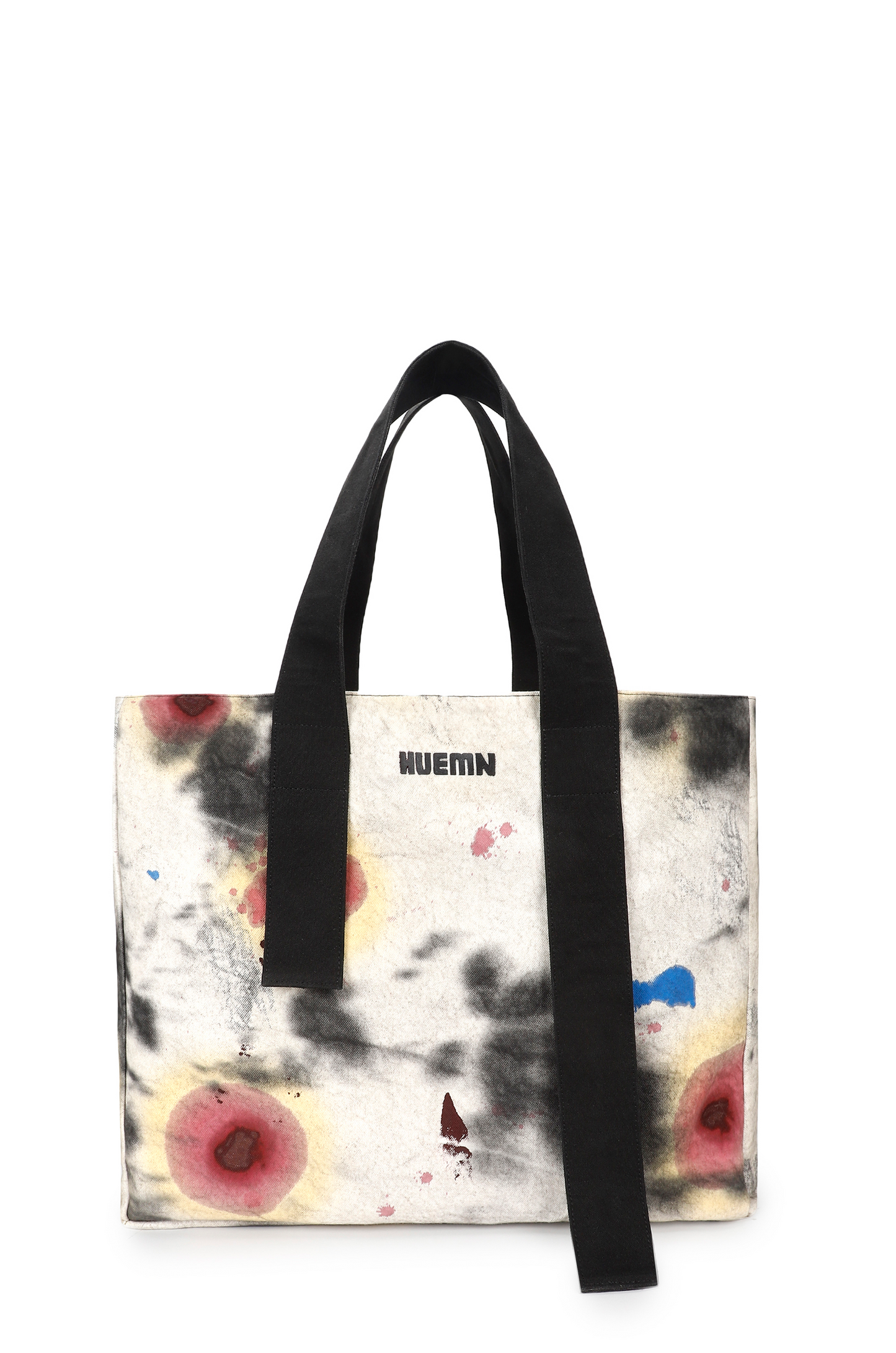 Handcrafted Huemn Blood Washed Tote (White)