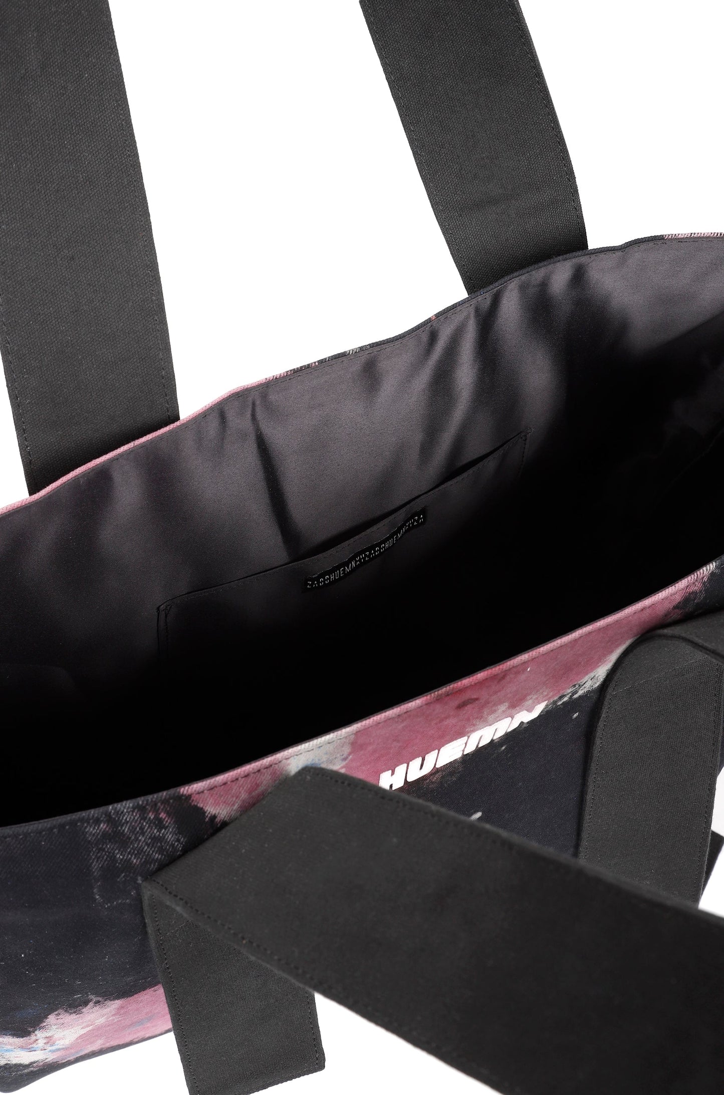 Handcrafted Huemn Blood Washed Tote (Black)