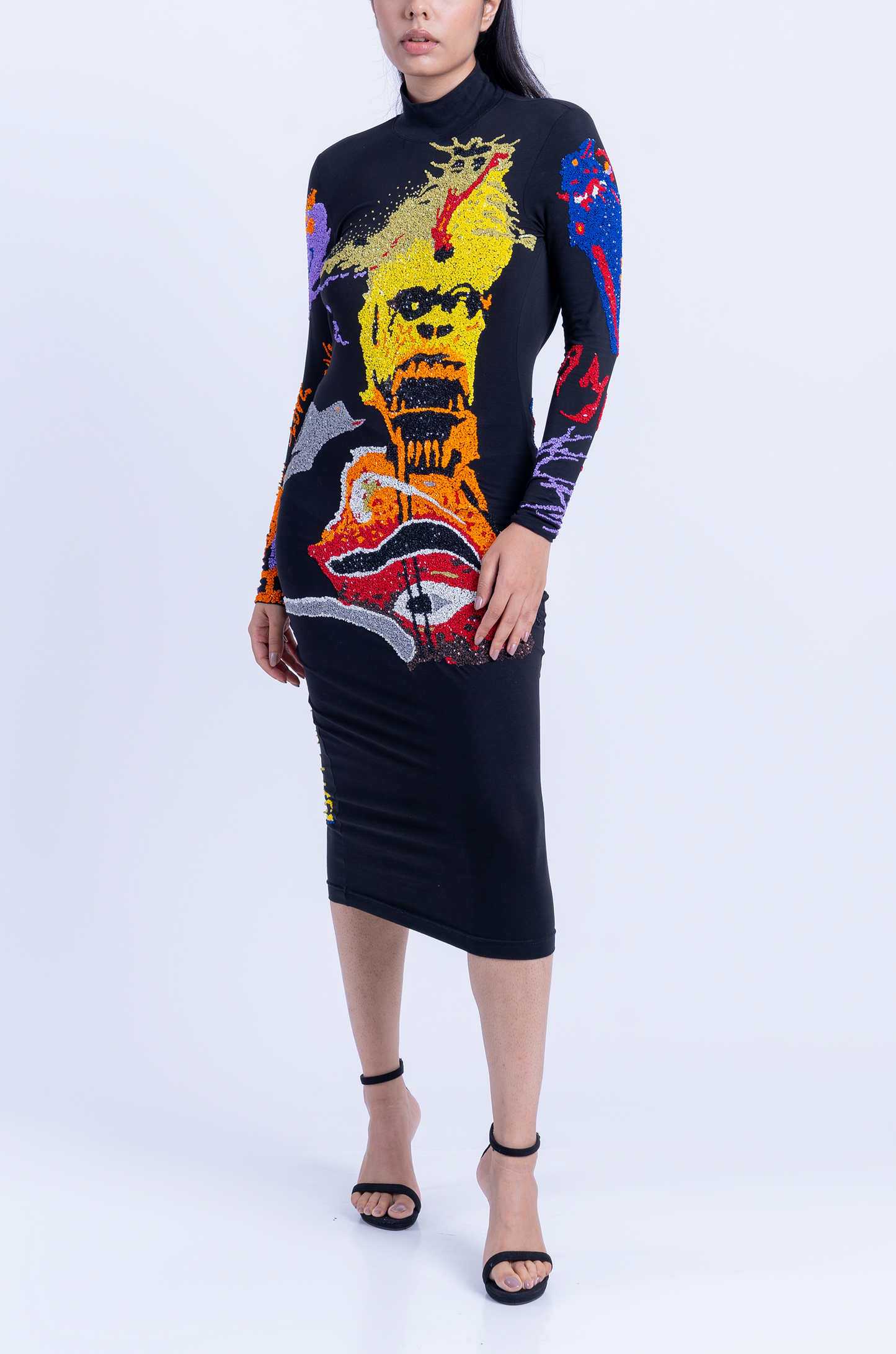 Handcrafted 'Return Of The Gorilla' Dress (Black)