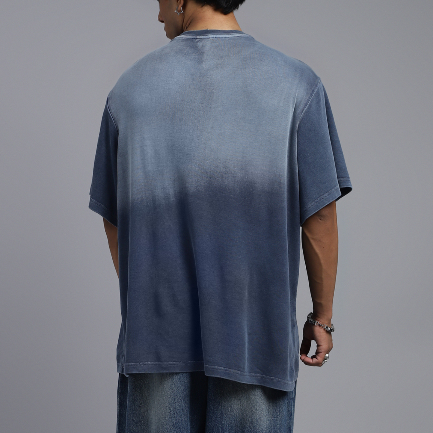 SuperHUEMN Denim Washed T-shirt (Indigo)