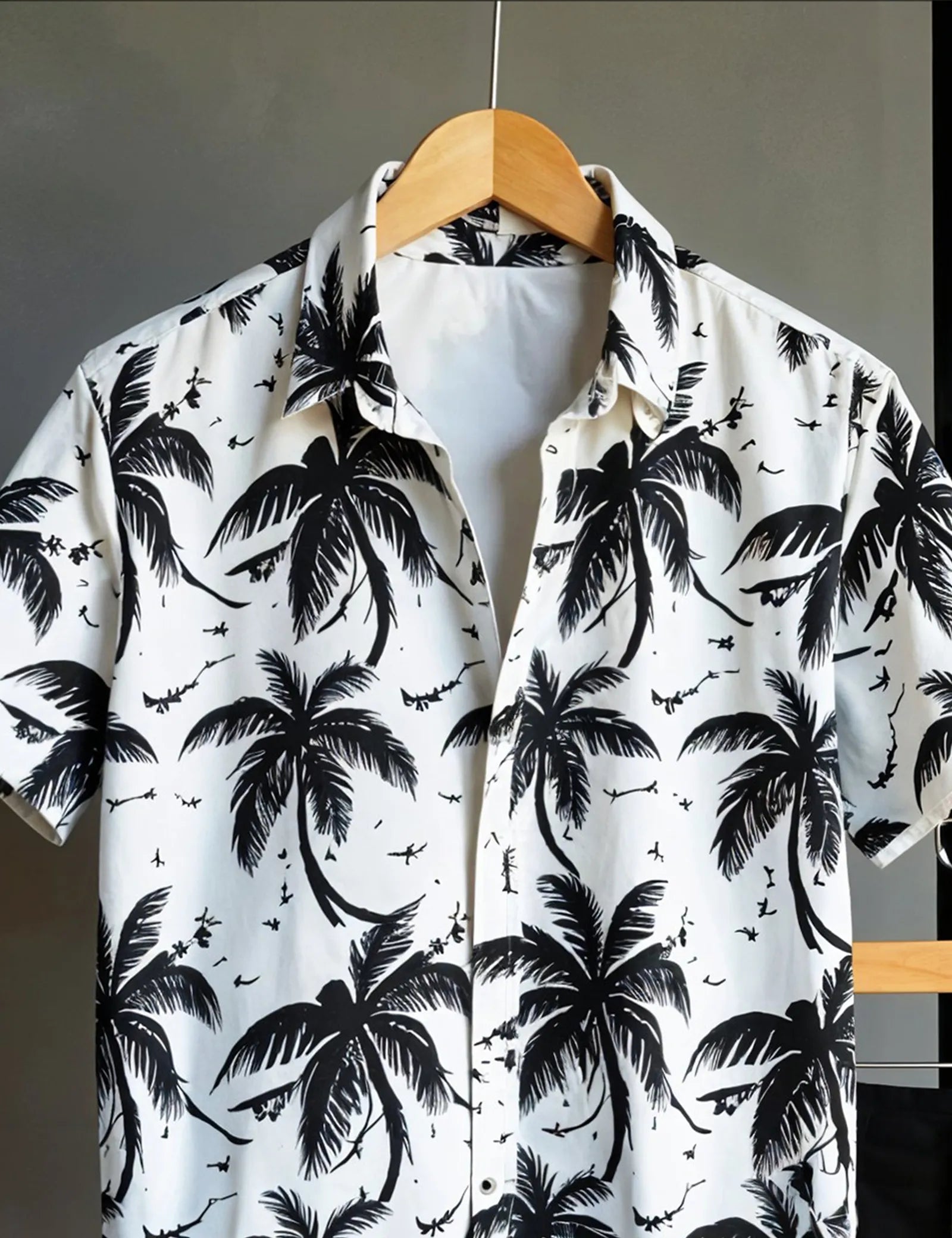 Men's Tropical Palm Tree Print Shirt & Shorts Set – Casual Beachwear Outfit - Prime Fitz