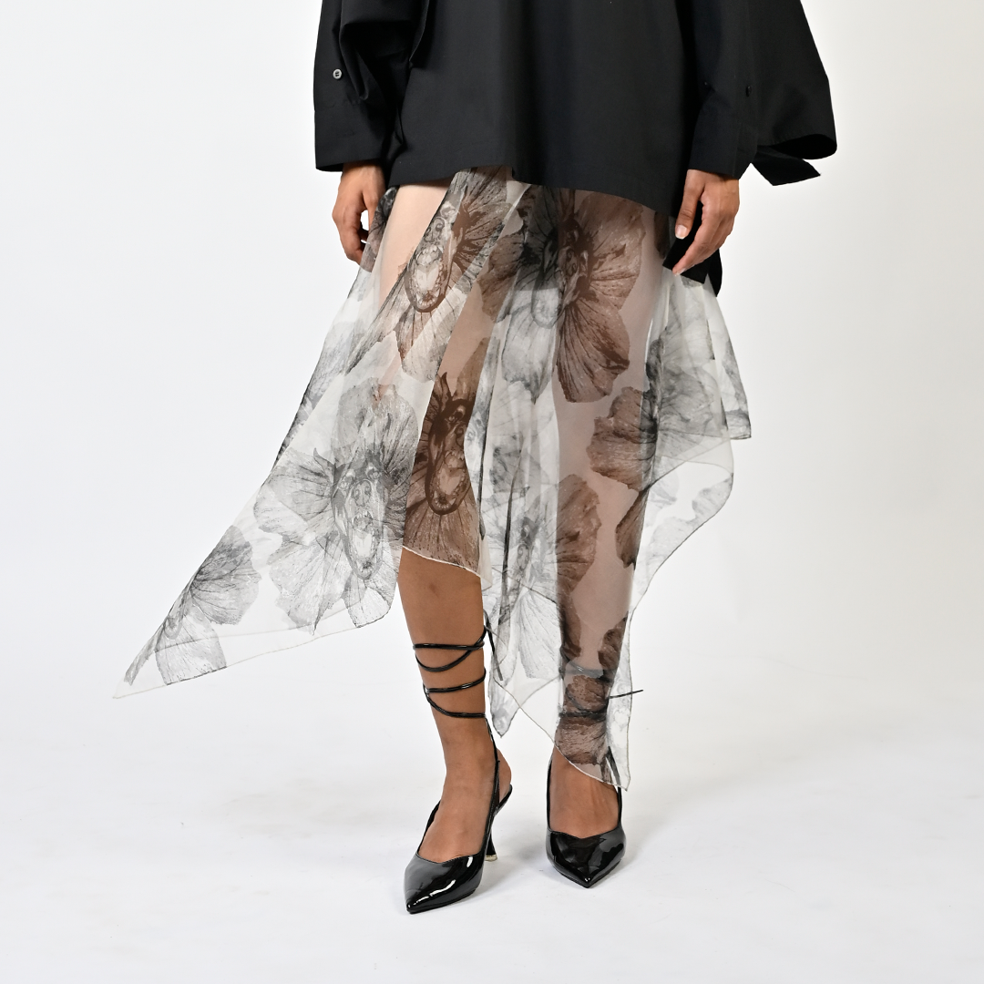 Handkerchief organza skirt